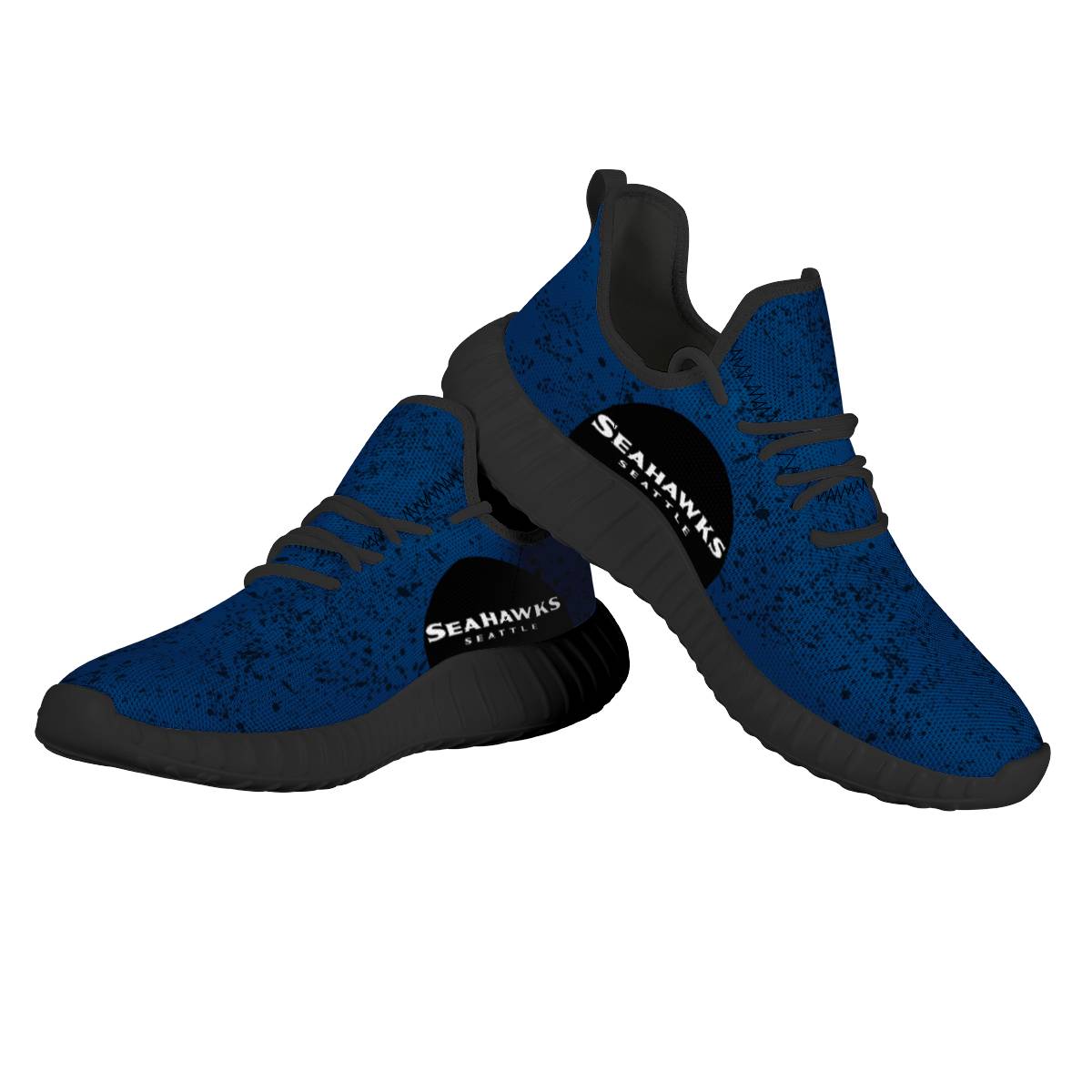 Men's Seattle Seahawks Mesh Knit Sneakers/Shoes 009